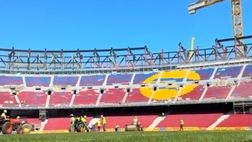 Barcellona, proseguono i lavori al nuovo Camp Nou: ecco com’è ora (VIDEO)