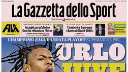 PRIMA PAGINA GAZZETTA DELLO SPORT OGGI: “Urlo Juve”