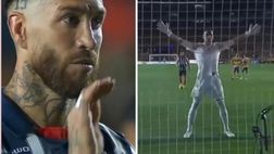 Sergio Ramos come Totti: mima un cucchiaio prima del rigore e … | VIDEO