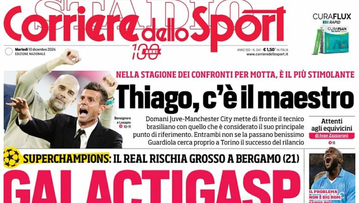 prima pagina corriere dello sport oggi