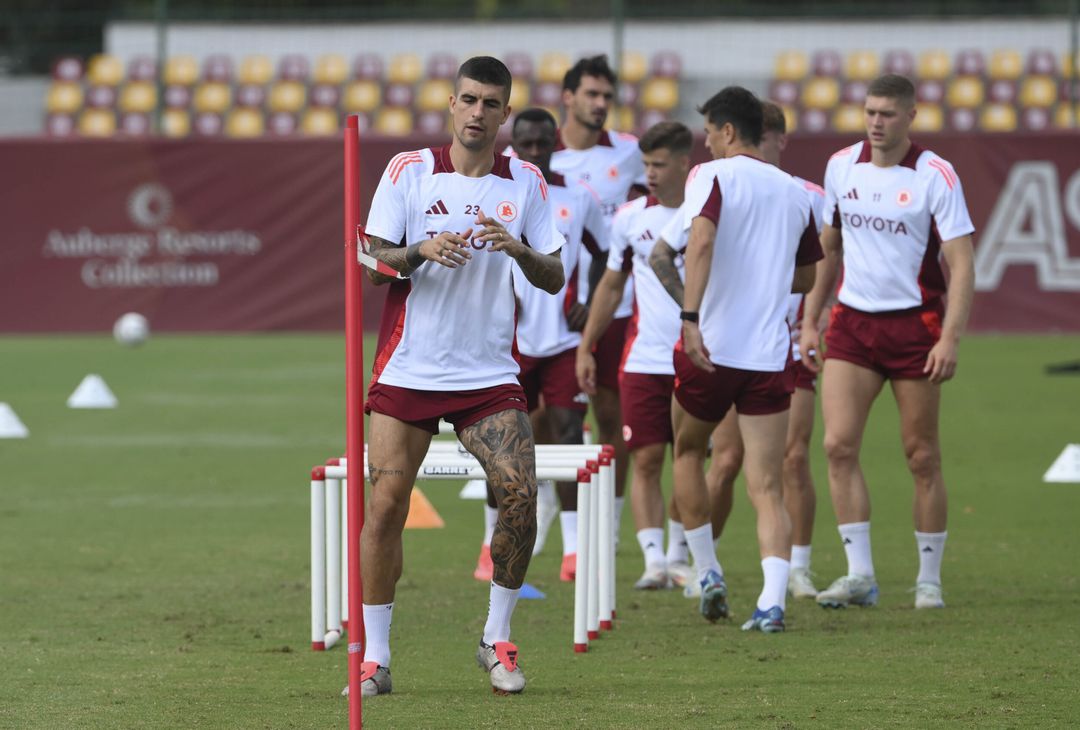 Roma, l’allenamento a Trigoria a due giorni dall’Athletic Bilbao – FOTO GALLERY - immagine 12