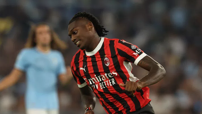 Rafael Leao AC Milan Lazio-Milan 2-2 Serie A 2024-2025
