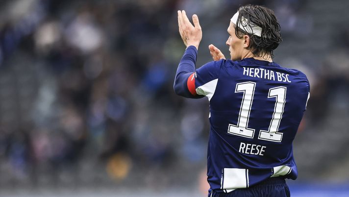 BERLIN, GERMANY - OCTOBER 04: Fabian Reese of Hertha BSC reacts during the 2. Bundesliga match between Hertha BSC and SC Preußen Münster at Olympiastadion on October 04, 2025 in Berlin, Germany. (Photo by Maja Hitij/Getty Images) Streaming Hertha-Braunschweig: Diretta TV e live gratis - immagine 1