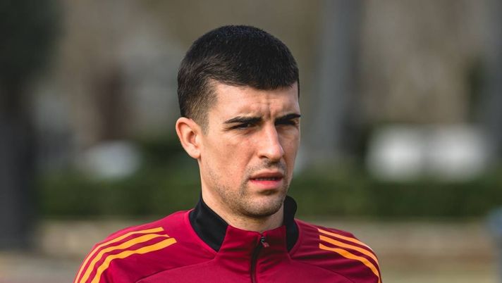 Gianluca Mancini (difensore AS Roma) | Serie A News (Foto Getty Images) Roma, ecco Mancini: 'Pareggio giusto. Averla recuperata è positivo'