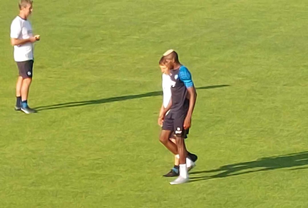 GALLERY Osimhen a colloquio con Rudi Garcia a fine allenamento - immagine 5