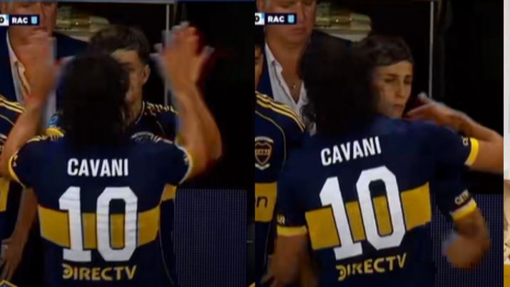 La reazione dei tifosi della Bombonera all'uscita dal campo di Edinson Cavani Cavani Boca Juniors