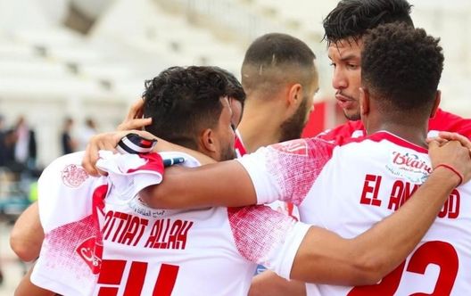 Giocatori del Wydad Casablanca. DERBY DI CASABLANCA