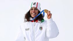 Milano-Cortina, incredibile storico oro di Federica Brignone. I complimenti dell’Inter