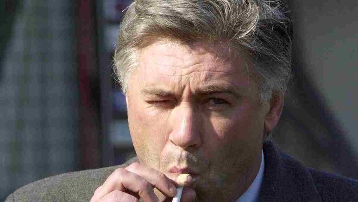 Carlo Ancelotti durante Venezia-Milan del 2002