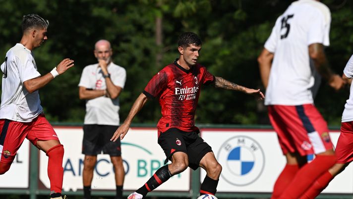 Christian Pulisic, qui in Milan-Lumezzane (getty images)