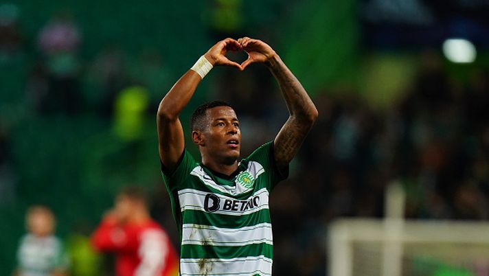LISBON, PORTUGAL - NOVEMBER 01: Arthur Gomes of Sporting CP celebrates scoring their side's first goal during the UEFA Champions League group D match between Sporting CP and Eintracht Frankfurt at Estadio Jose Alvalade on November 01, 2022 in Lisbon, Portugal. (Photo by Gualter Fatia/Getty Images) Sporting Lisbona, l’ex Arthur Gomes ricorda la sua stagione all’Alvalade - immagine 1