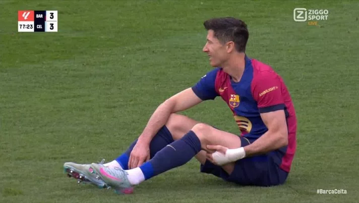 Barcellona, si ferma Lewandowski: infortunio contro il Celta Vigo, cos’è successo - immagine 1