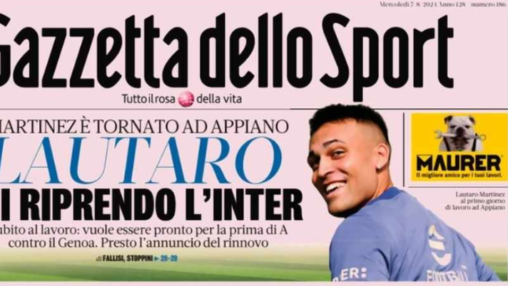 PRIMA PAGINA DELLA GAZZETTA DELLO SPORT: “Tamberi, saltate con me. Furlani, volo nel futuro” - immagine 1