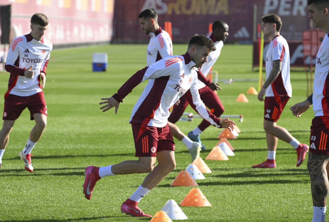 Trigoria, la rifinitura in vista dell’Eintracht Francoforte – FOTO GALLERY - immagine 17