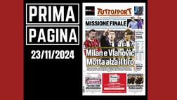 Prima pagina Tuttosport: Milan e Vlahovic, Motta alza il tiro