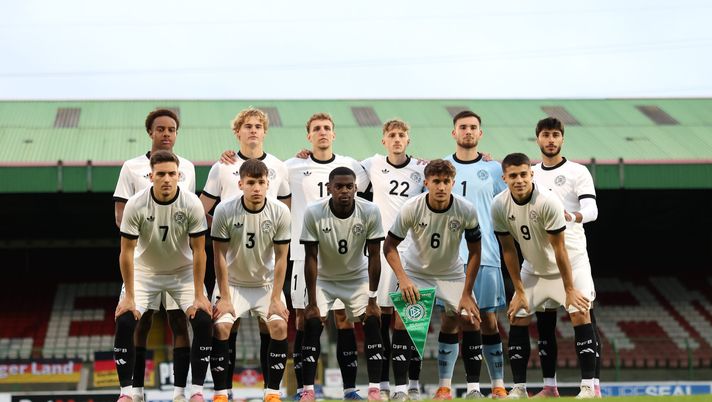 La squadra della Germania U21. (Foto di Jan Kruger/Getty Images) Germania u21