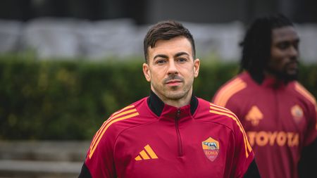 ROME, ITALY - JANUARY 08: AS Roma player Stephan El Shaarawyduring training session at Centro Sportivo Fulvio Bernardini on January 08, 2026 in Rome, Italy. (Photo by Luciano Rossi/AS Roma via Getty Images)