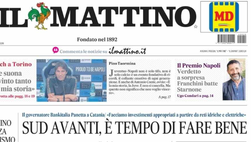 PRIMA PAGINA IL MATTINO OGGI: “C’è la Juve, Conte suona la carica”