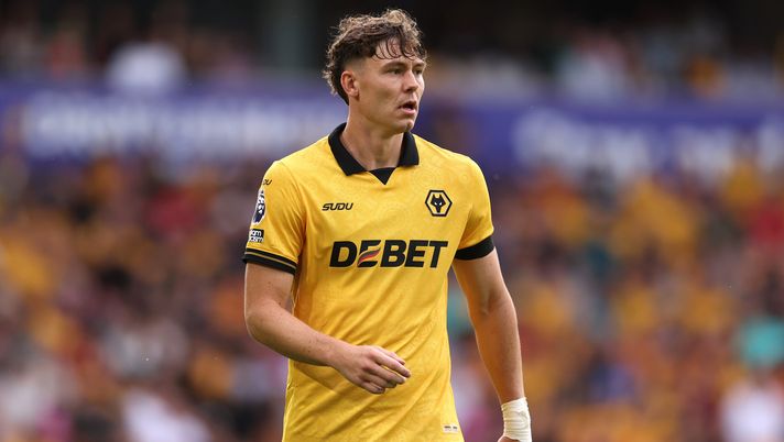 WOLVERHAMPTON, ENGLAND - AUGUST 16: Jorgen Strand Larsen of Wolverhampton Wanderers during the Premier League match between Wolverhampton Wanderers and Manchester City at Molineux on August 16, 2025 in Wolverhampton, England. (Photo by Alex Pantling/Getty Images) Milan Strand Larsen