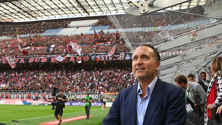MILAN, ITALY - SEPTEMBER 03: Founder & Managing Partner at RedBird Capital Partners Gerry Cardinale looks on prior to the Serie A match between AC Milan and FC Internazionale at Stadio Giuseppe Meazza on September 03, 2022 in Milan, Italy. (Photo by Claudio Villa/AC Milan via Getty Images) Adriano Galliani