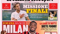 PRIMA PAGINA GAZZETTA DELLO SPORT OGGI: “Fofana ha scelto, Milan arrivo”