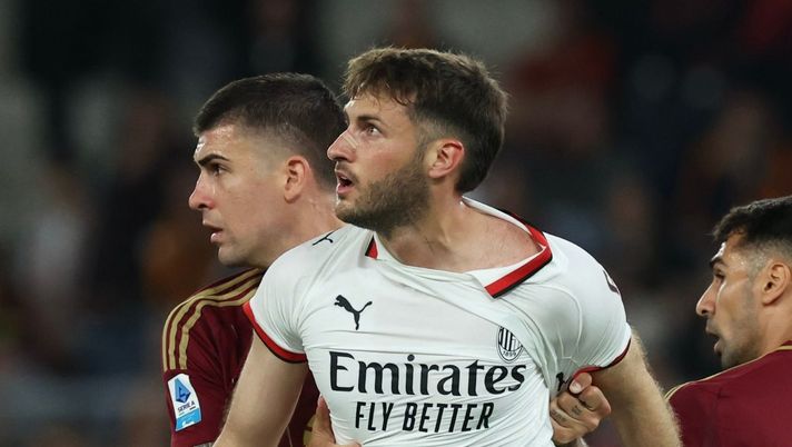 Santiago Giménez AC Milan Roma-Milan 3-1 Serie A 2024-2025