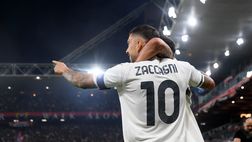 Zaccagni e il siparietto con il figlio Thiago: cantano l’inno della Lazio