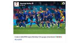 Italia campione d’Europa, Buffon esulta: “Il cielo è azzurro sopra Wembley”