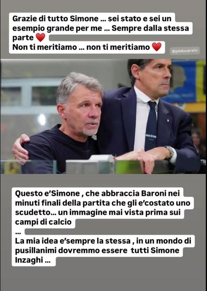 “Non ti meritiamo, mai vista immagine simile in campo”. E la moglie di Inzaghi riposta…- immagine 2