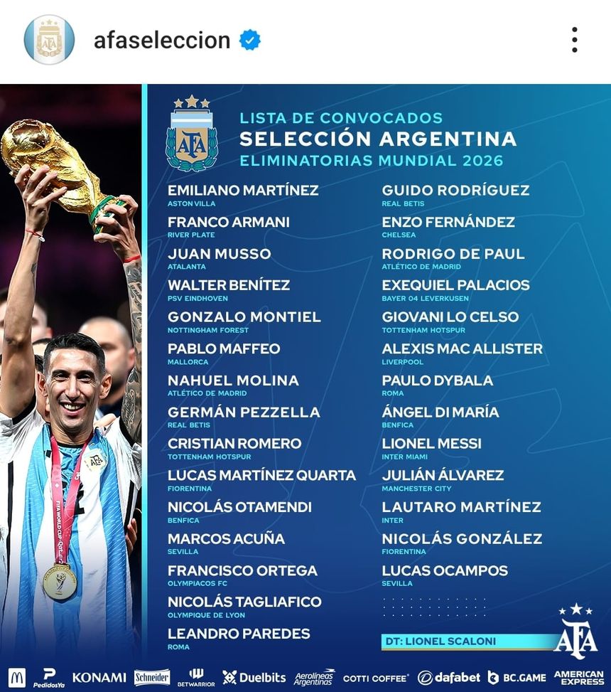 Argentina, i convocati di Scaloni: c’è Nico, le scelte su Quarta e Beltran- immagine 2