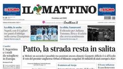 LA PRIMA PAGINA DE IL MATTINO: “Napoli, con il Cagliari tre punti d’obbligo”