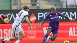 Fiorentina-Torino 1-1: infortunio alla caviglia per Sosa, condizioni da valutare