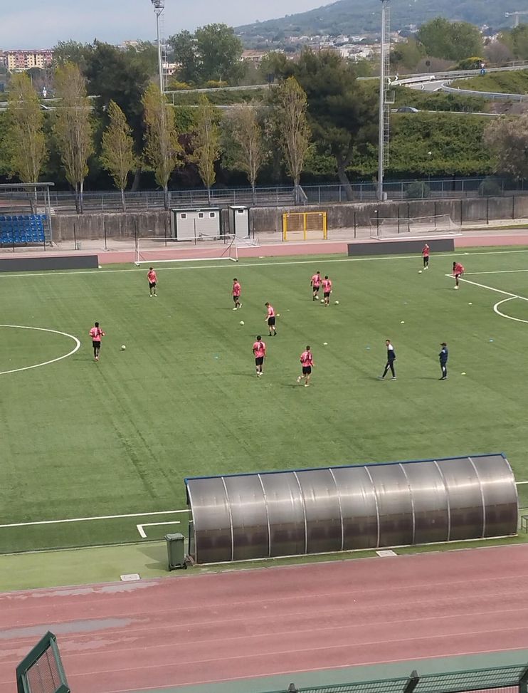 Salernitana in campo per il riscaldamento FINALE Primavera 2, Napoli-Salernitana 1-2: colpaccio amaranto al Piccolo - immagine 8