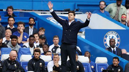 LONDON, ENGLAND - SEPTEMBER 24: Mauricio Pochettino, Manager of Chelsea, reacts during the Premier League match between Chelsea FC and Aston Villa at Stamford Bridge on September 24, 2023 in London, England. (Photo by Ben Hoskins/Getty Images)