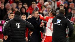 Bayern, mani in faccia a Leroy Sanè: espulso il tecnico dell’Union Berlino