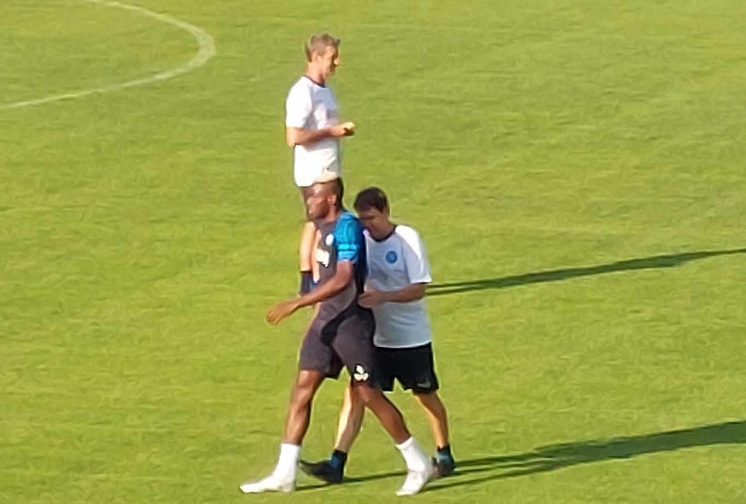 GALLERY Osimhen a colloquio con Rudi Garcia a fine allenamento - immagine 6