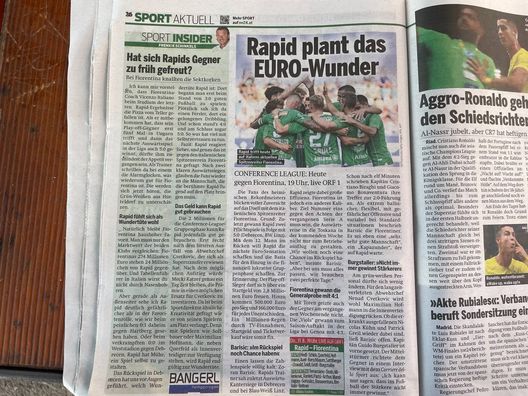 FOTO VN – Il Rapid si carica: “Onda verde per battere la Fiorentina”- immagine 3