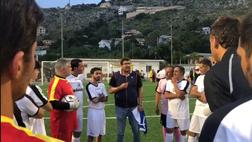 VIDEO Palermo, il discorso di Silvio Baldini ai “Rosanero Legends”