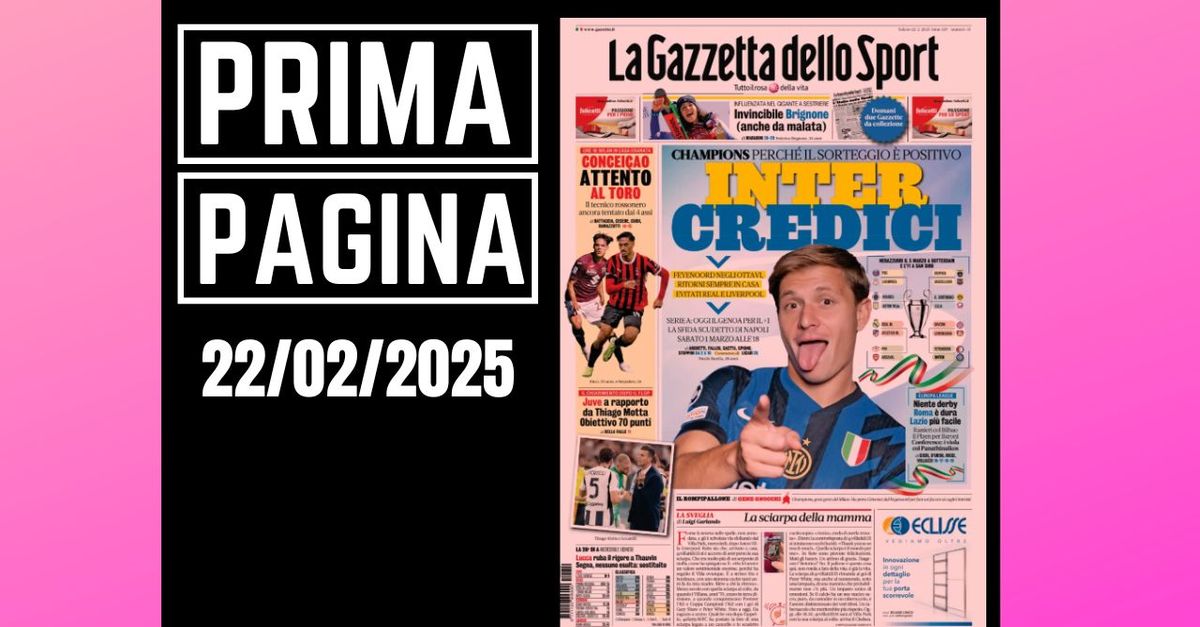 Prima pagina Gazzetta dello Sport: Milan, Conceicao attento al Torino