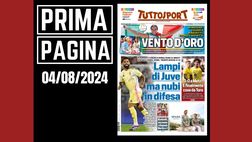 Prima pagina Tuttosport: lampi di Juventus, ma nubi in difesa