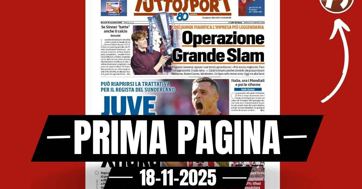 Prima pagina Tuttosport: “Juventus, occasione Xhaka: può riaprirsi la trattativa” Prima pagina Tuttosport: “Juventus, occasione Xhaka: può riaprirsi la trattativa”