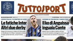 PRIMA PAGINA TUTTOSPORT OGGI: “Il ko di Anguissa inguaia Conte”
