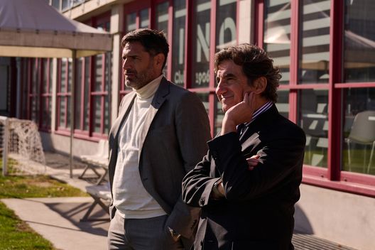 TURIN, ITALY - NOVEMBER 5: Davide Vagnati and Urbano Cairo during Torino FC President Urbano Cairo's visit to the first team on November 5, 2025 in Turin, Italy. (Photo by Torino FC/Torino FC 1906 via Getty Images)