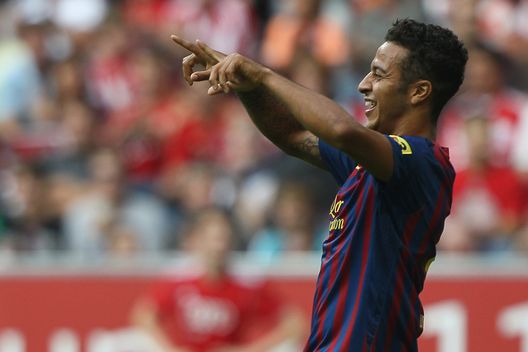 Thiago Alcantara ai tempi del Barcellona
