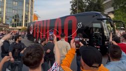 Milan-Juventus: pullman rossonero arrivato a ‘San Siro’ | PM News