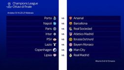 Champions, gli ottavi: INTER-ATLETICO MADRID, Lazio-Bayern, Napoli-Barcellona