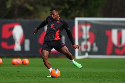 Pervis Estupinan oggi a Milanello (Photo by Giuseppe Cottini/AC Milan via Getty Images) Oggi a Milanello