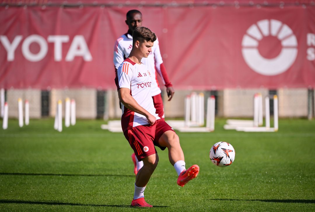 Trigoria, la rifinitura alla vigilia della gara contro l’Union SG – FOTO GALLERY - immagine 5