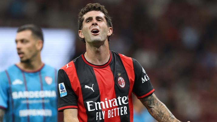 Christian Pulisic (attaccante AC Milan), qui durante Milan-Cagliari 1-2 (Serie A 2025-2026) | News (Credits foto: Getty Images) Christian Pulisic, attaccante AC Milan, qui durante Milan-Cagliari 1-2 di Serie A