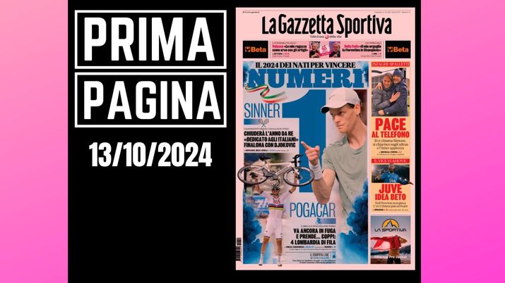 Prima pagina Gazzetta dello Sport: mercato, Serie A e non solo